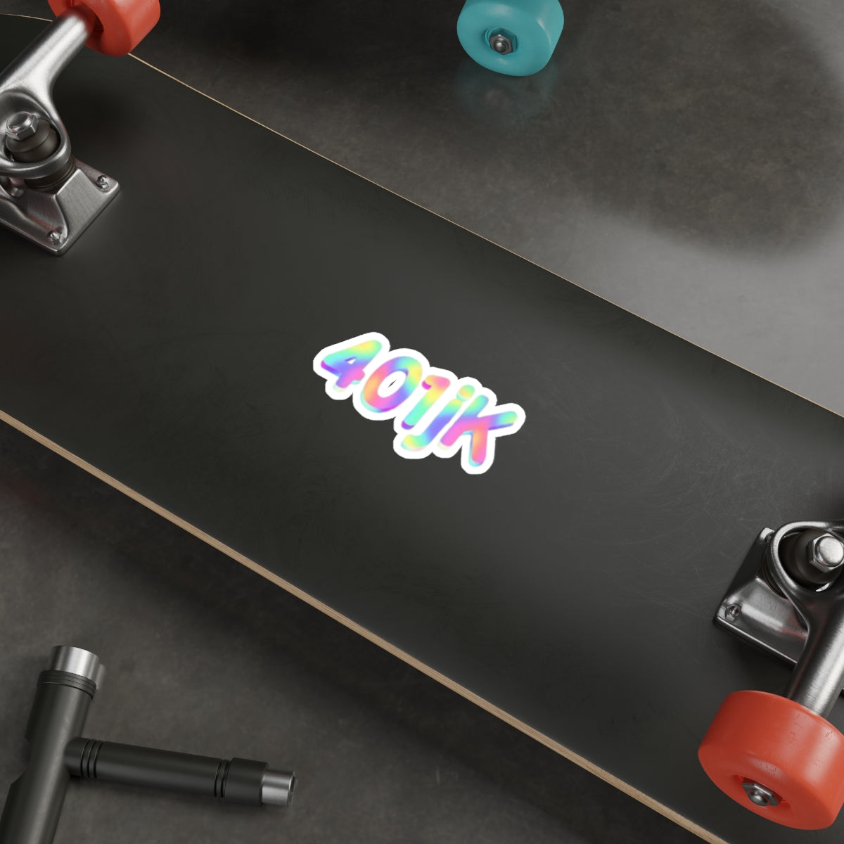 401jk Holo Logo Sticker