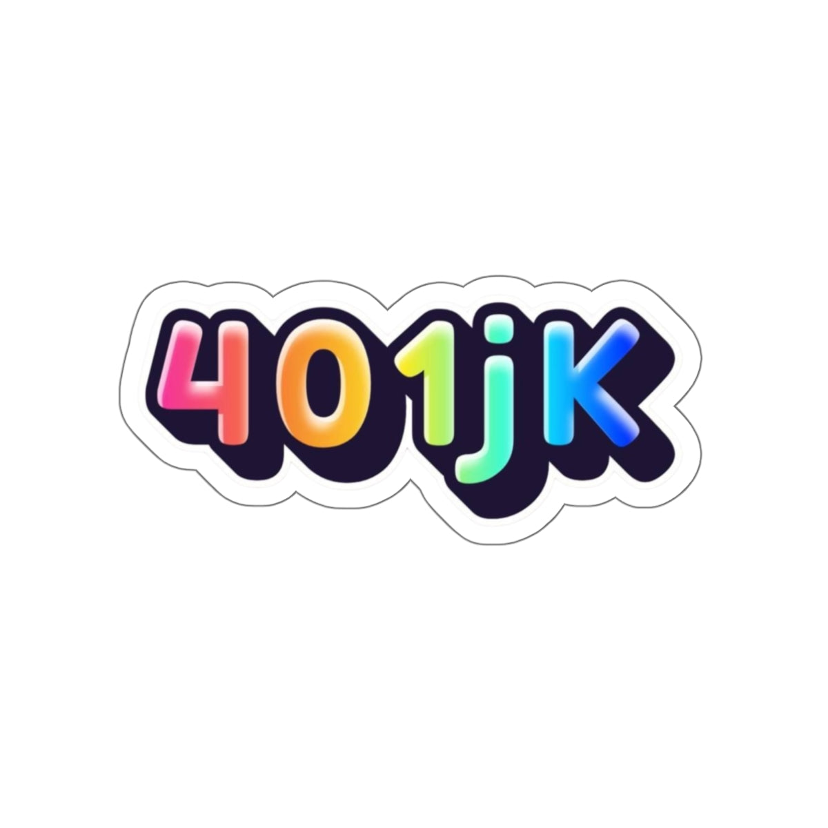401jk Rainbow Sticker