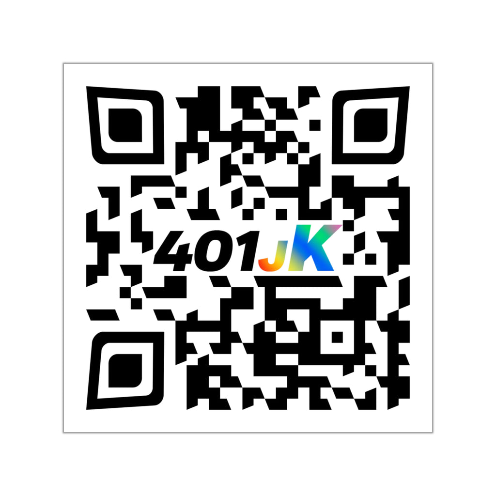 401jk Website QR Code Sticker