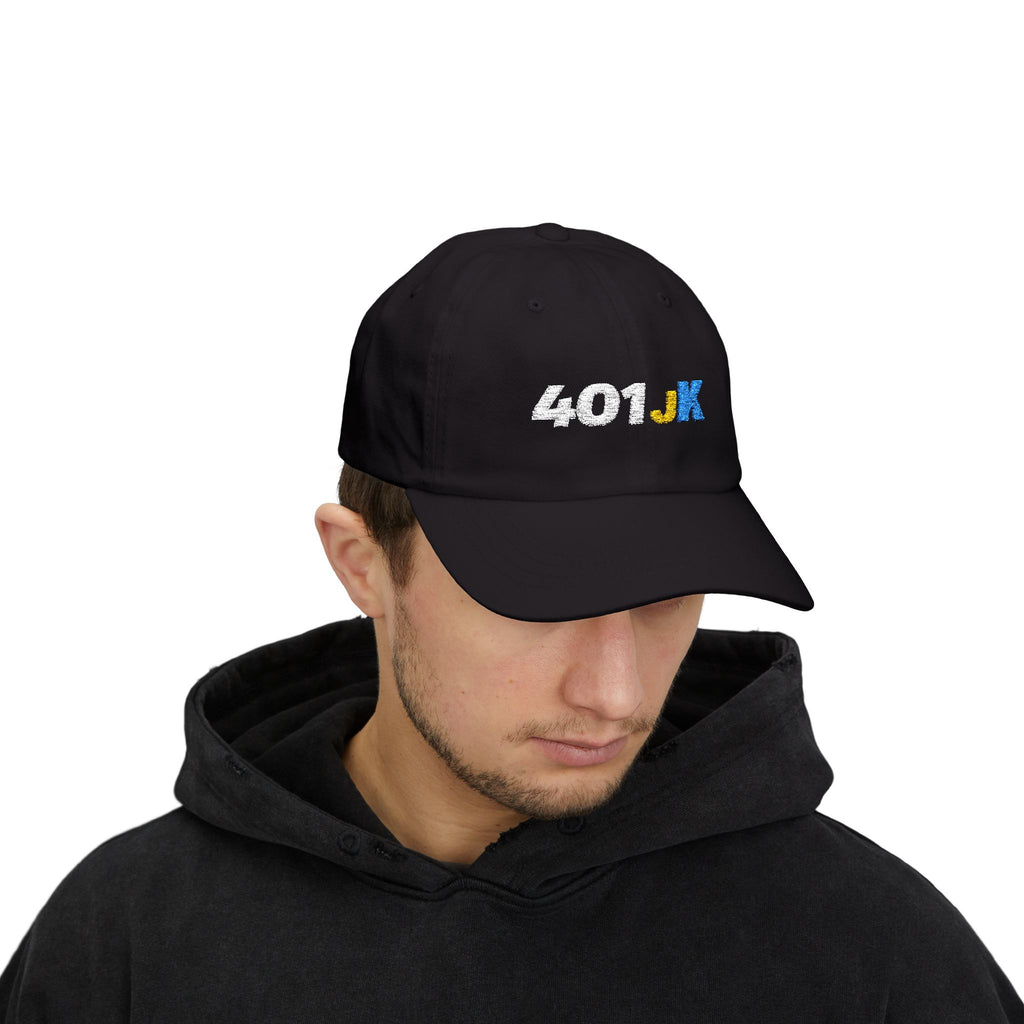 Black 401jk Embroidered Dad Hat