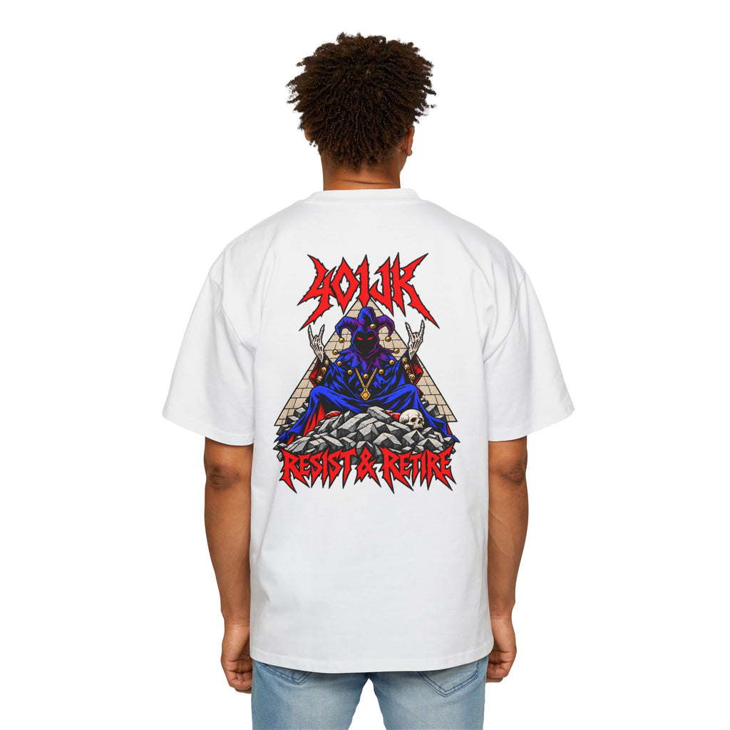 401jK Resist & Retire Metal Jester Oversized Tee