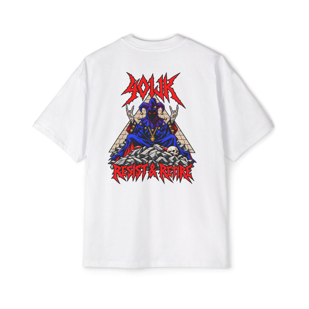 401jK Resist & Retire Metal Jester Oversized Tee