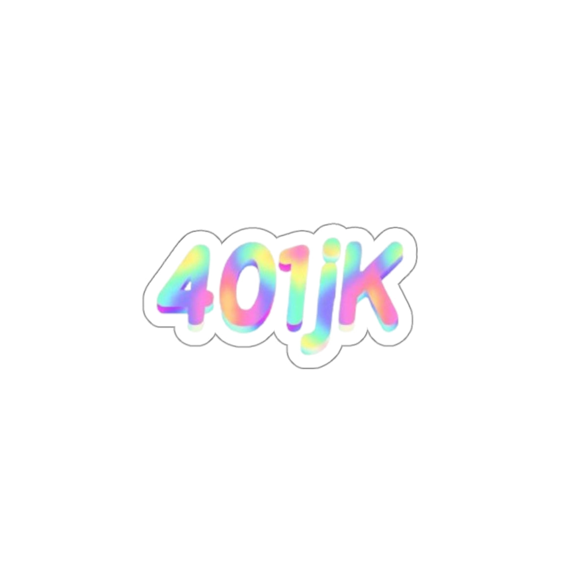401jk Holo Logo Sticker