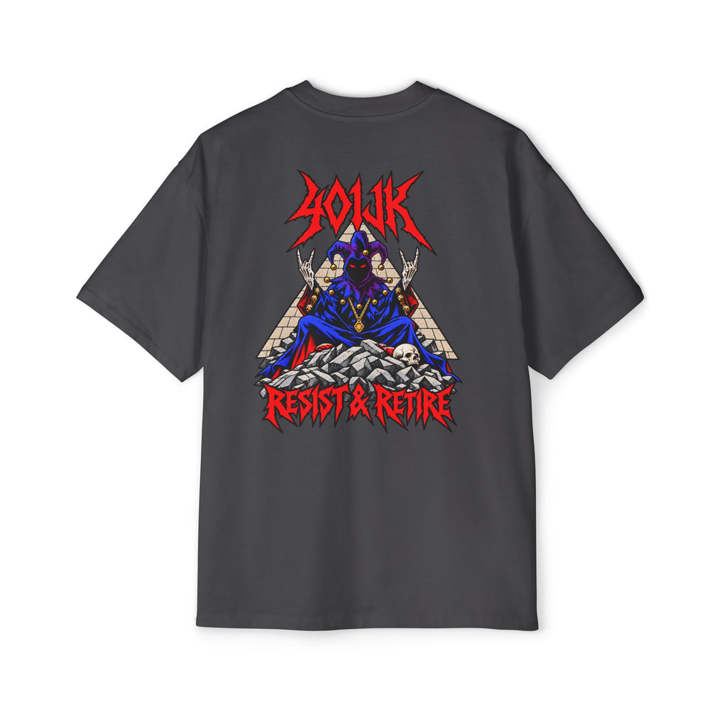 401jK Resist & Retire Metal Jester Oversized Tee